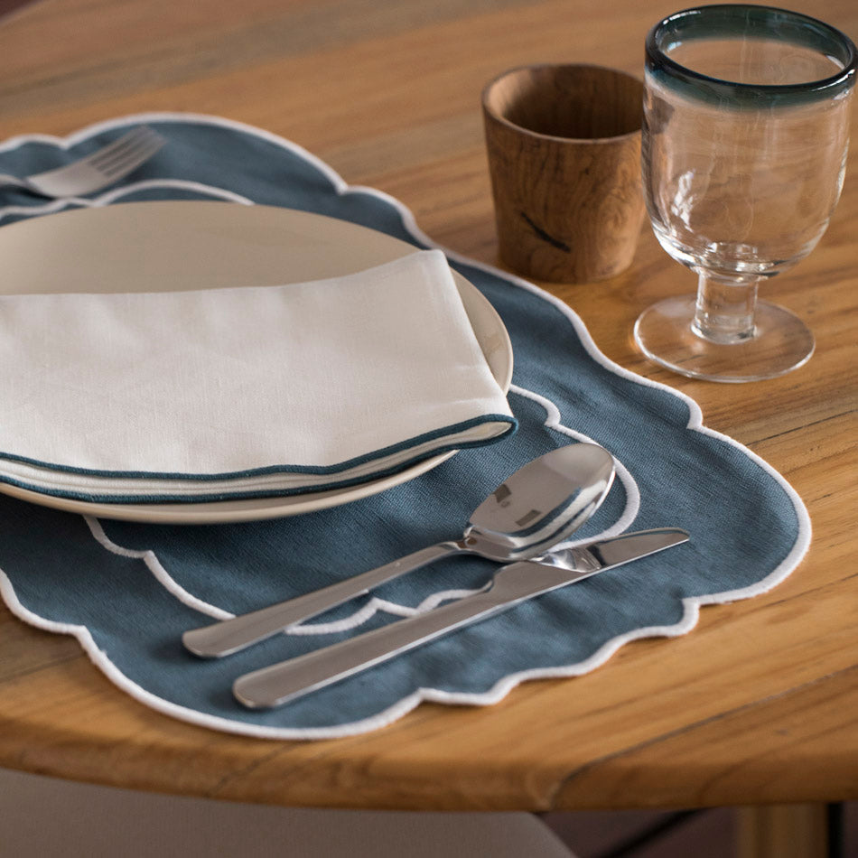 Placemat - Prussian Blue Stain Linen