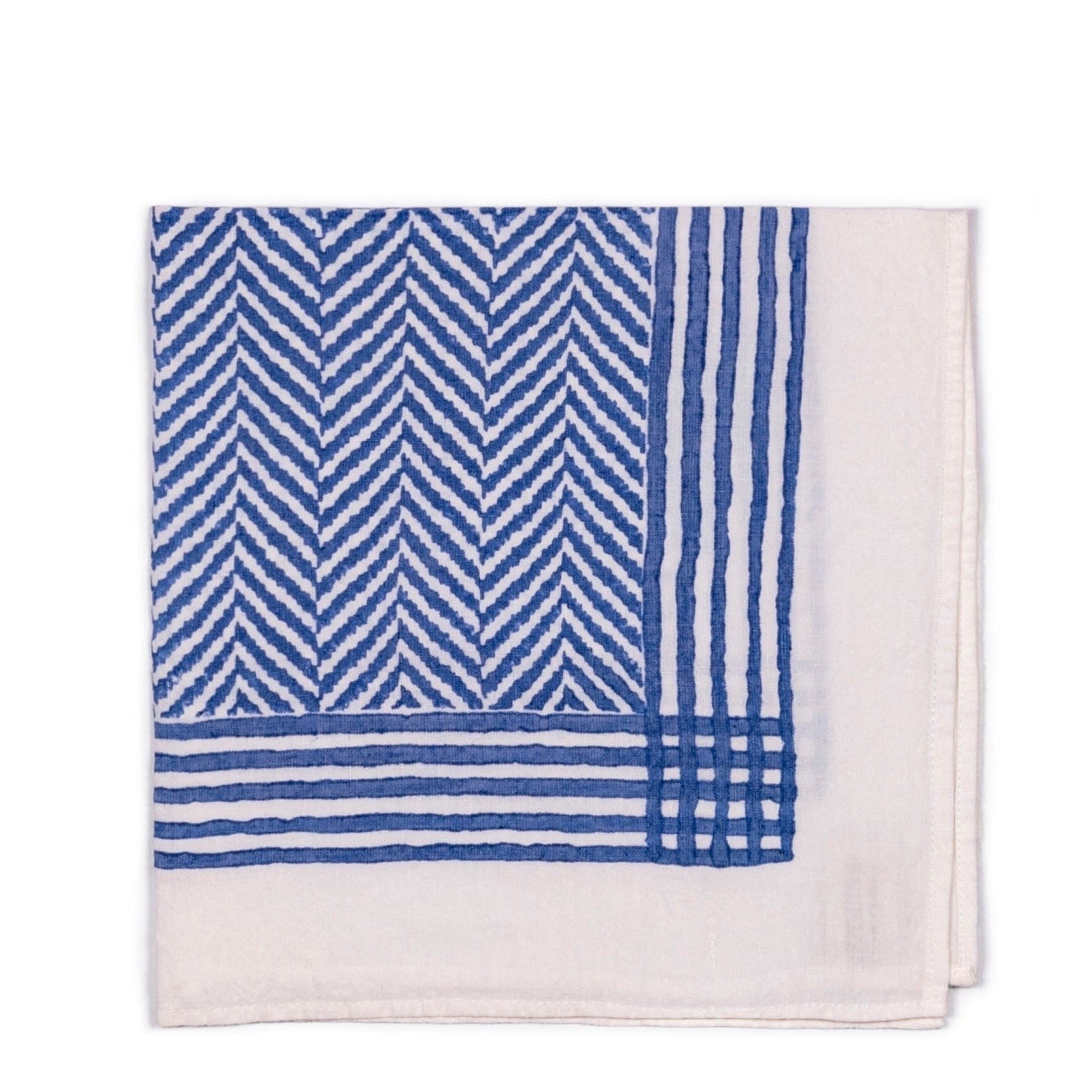 Chevron Napkin - Dark Blue