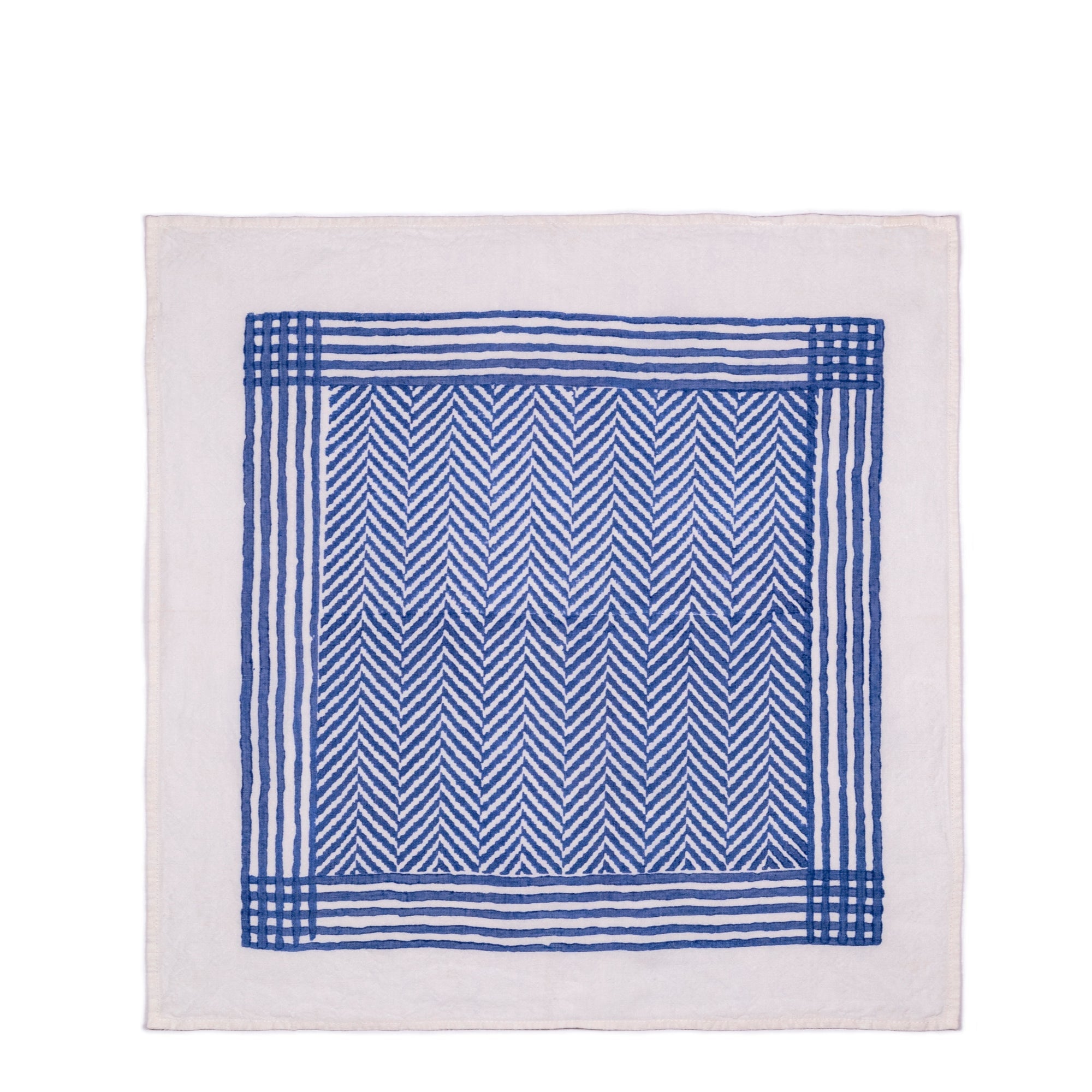Chevron Napkin - Dark Blue