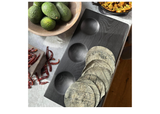 Dip Board With Bowls - Ebonized Oak