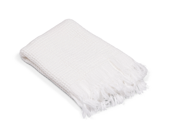 Ella Hand Towel - White