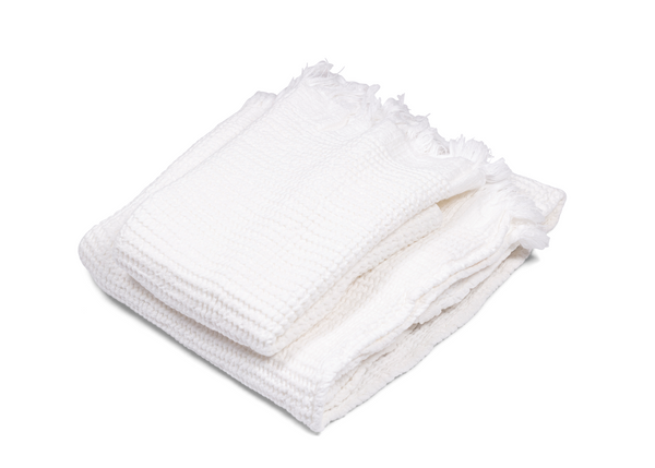 Ella Hand Towel - White