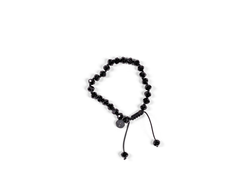 Black Tourmaline Faceted Bracelet