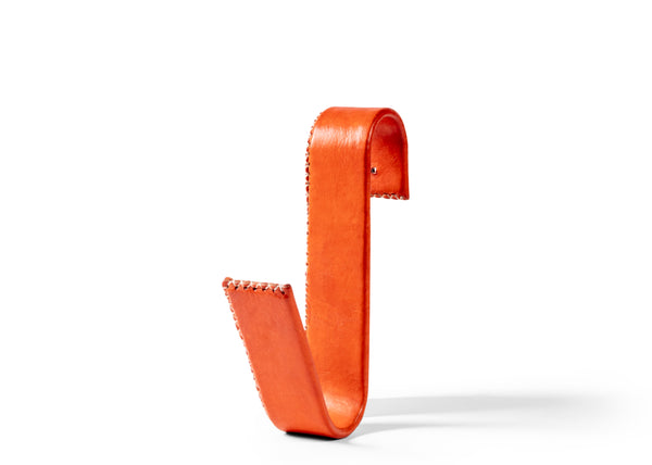 Leather Wall Hook - Orange