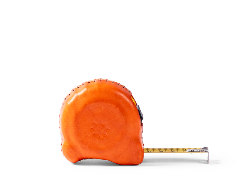 Leather Measuring Tape - Orange
