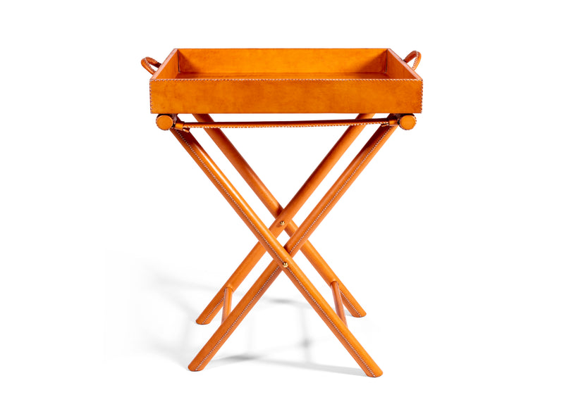 Leather Luggage Rack - Natural