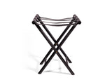 Leather Luggage Rack - Black