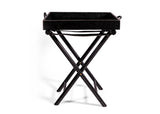 Leather Luggage Rack - Black