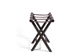 Leather Luggage Rack - Black