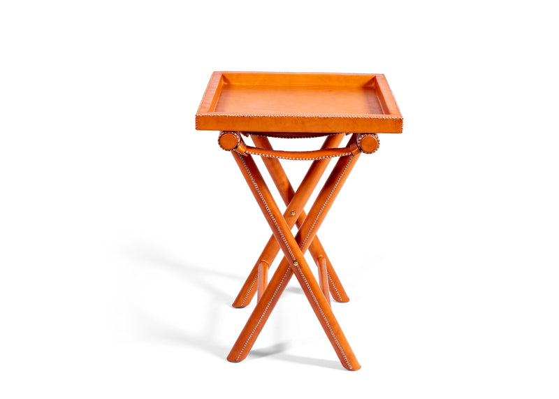 Leather Luggage Rack - Natural