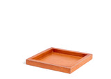 Square Leather Tray - Natural