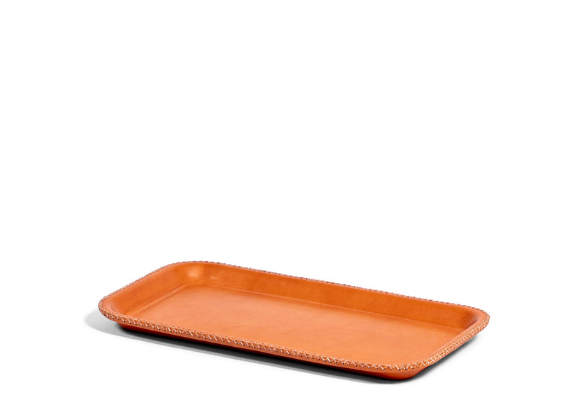 Rectangular Leather Tray - Natural