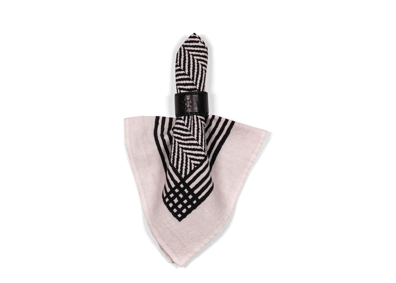 Leather Napkin Ring - Black