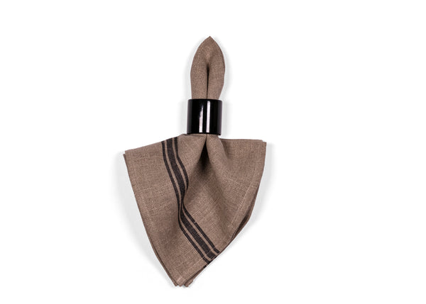Monogramme Napkin - Black