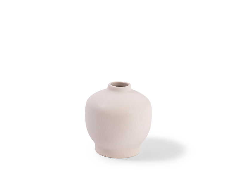 Ceramic Blossom Vase - Matte White