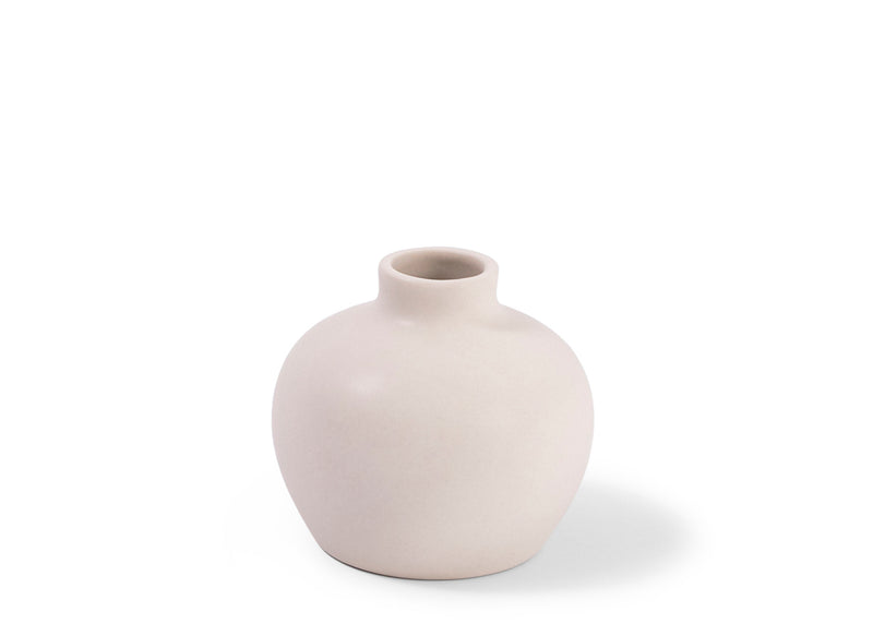 Ceramic Blossom Vase - Matte White