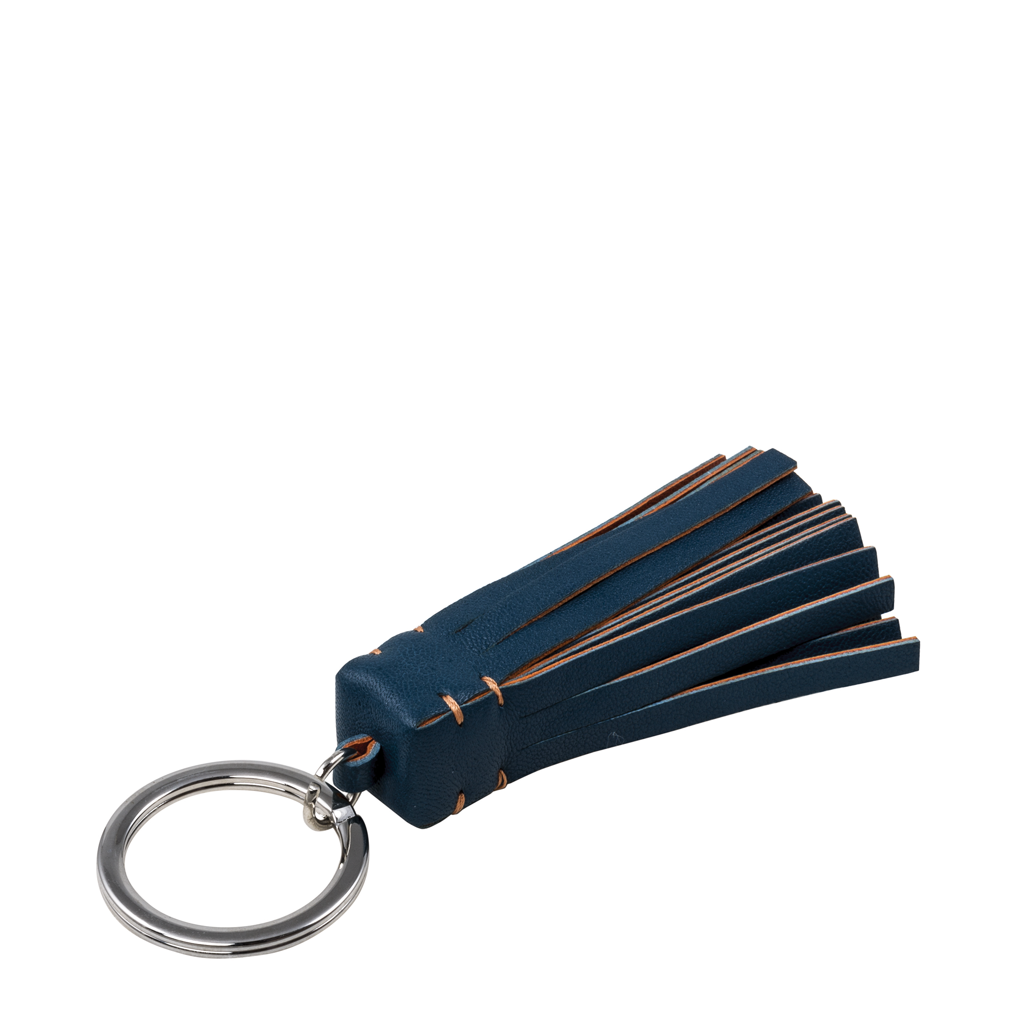 Medusa Keyring - Nappa Petrol Blue