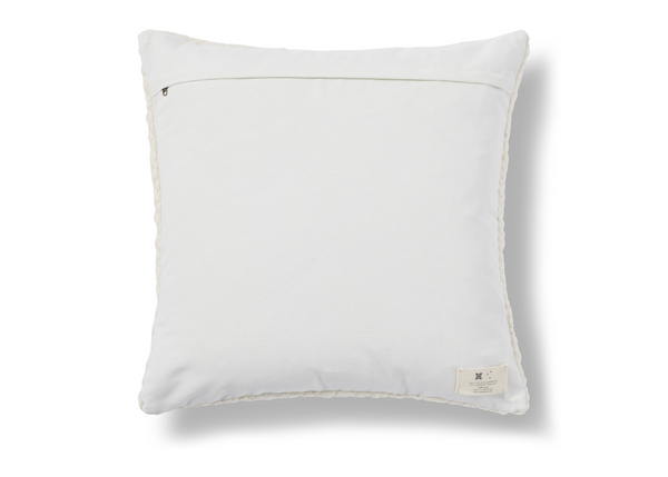 Malla Handwoven Wool Pillow - Ivory