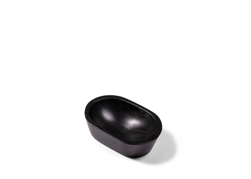 Oval Bowl - Ebonized Oak
