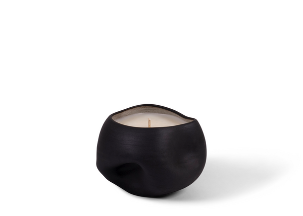 River Rock Candle - Black