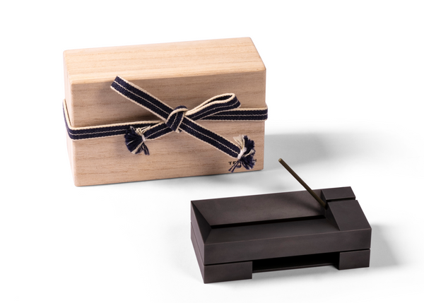 Ni Incense Box Burner - Blackened Brass