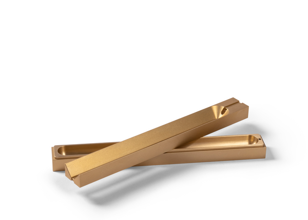 Narrow Incense Stick Burner - Satin Brass