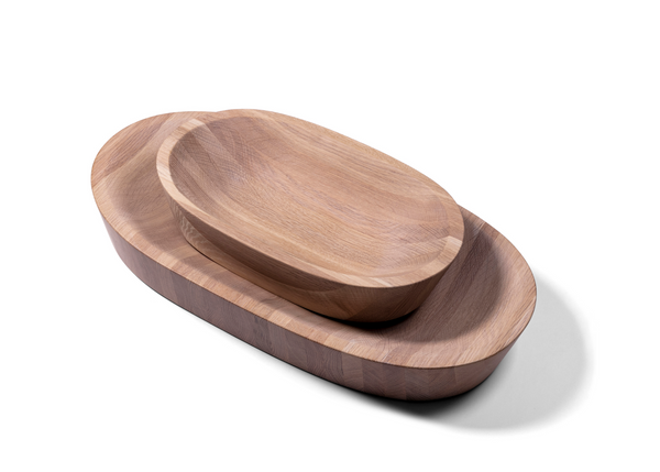 Oval Bowl - White Oak